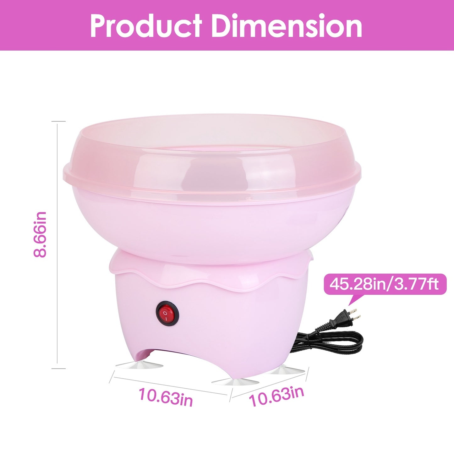 1Pc Cotton Candy Maker Portable Cotton Candy Machine