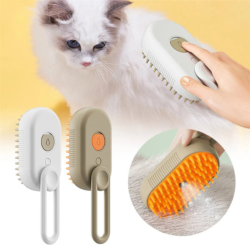 Cat Steam Brush Steamy Dog Brush Removal Combs Pet Products