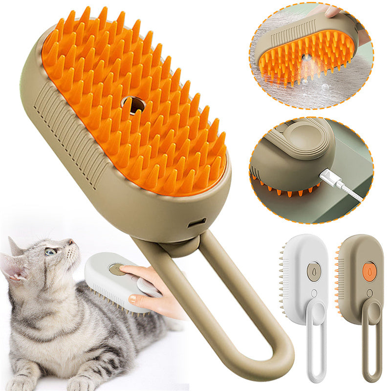Cat Steam Brush Steamy Dog Brush Removal Combs Pet Products