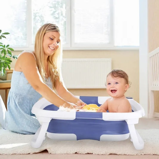 Baby Bath Tub With Thermometer Collapsible